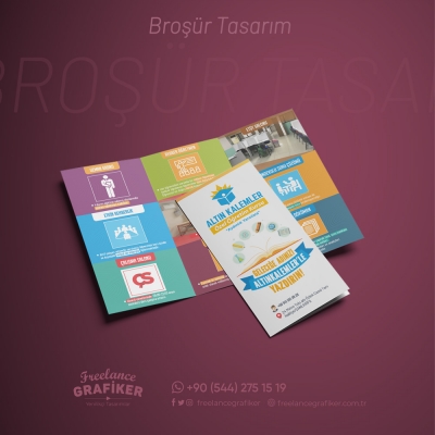 Altınkalemler Broşür Grafik Tasarım Çalışması #brochuredesign #broşür #reklam #ajans