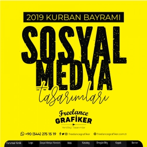 2019 - Kurban Bayramı Sosyal Medya Tasarımları #freelancegrafiker