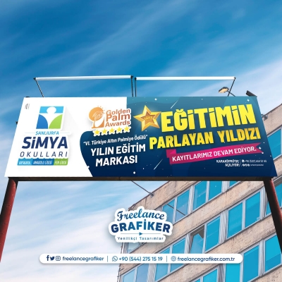 Simya Okulları Billboard Tasarım Çalışması 'Eğitimin Parlayan Yıldızı' VI. Türkiye Altın Palmiye Ödülü'