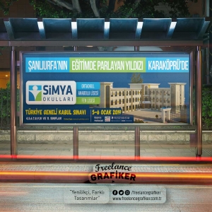 Simya Koleji Türkiye Geneli Bursluluk Sınavı Billboard Tasarımı